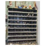 Industrial Steel Parts Bin with Assorted Hand Tools, Sockets, and Hardware