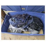 D5-Inflatable air mattress, comes with a foam topper, working condition unknown, see pictures for details.