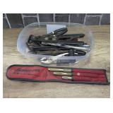 Snap-On Brass Punch Set with Pouch and Assorted Hand Tools