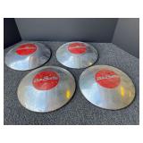 D2-Vintage DeSoto "poverty" or "dog dish" hubcaps, set of four, see pictures or details.