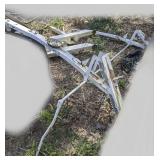 Vehicle ladder rack/ladder storage generally used for trucks or vans for raising and lowering ladder to the ground