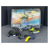 D2 –Blade remote control helicopter with charger, working condition unknown, see pictures for details.