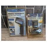 Centech automatic battery float charger, also includes a Centech infrared thermometer. See pictures for details.
