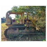 Vintage Caterpillar D6C crawler bulldozer, working condition unknown