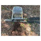 Boat seat, paddles, and chain. See pictures for details.