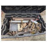 Large Heavy-Duty Storage Box Filled with Assorted Metal Scrap and Hardware