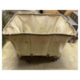 D4-Dandux industrial canvas basket truck, canvas does have a tear, see pictures for details.