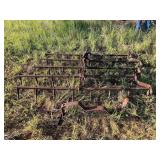 Track… Vintage farm implement, believed to be a steel-tooth drag harrow section (also called a spike-tooth or peg-tooth harrow), see pictures for details.