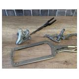 Pullers, pneumatic ball joint separator attachment, and specialty welding locking pliers