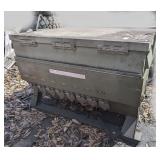 Portable military electrical distribution system, commonly referred to as a "spider box" or power distribution panel, working condition unknown, see pictures for details.