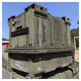 Military transfer gear assembly in shipping and storage container, working condition unknown, see pictures for details.