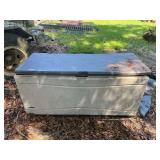 Pool side storage box, top needs repair/replacement, see pictures for details.