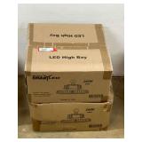 Set of two LED high Bay lights. Boxes marked 240 W