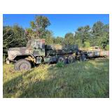Military 5-ton, 6x6 tactical cargo truck, with heavy expanded mobility ammunition trailer, see pictures for details.