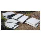 Retail gondola shelving, please inspect this item, no guarantee all parts are there. See pictures for details.
