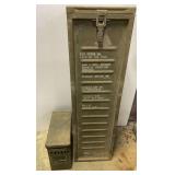D4-Military missile storage box, comes with large ammo box, see pictures for details.