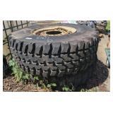Large Goodyear tires, 395/85R 20, set of two, see pictures for details.