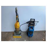 D2 – Dyson canister vacuum cleaner, also includes a pacific Hydrostar electric pressure washer, both pieces power up, working condition unknown, see pictures for details.