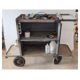 Rolling shop cart great for moving tools and heavy items about your shop area