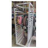 Custom Heavy / Military Equipment Service Cart with Drop Cord and Air hose reels, Nato Jump Start lines, and More