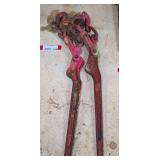 Lever style chain binders, set of two, see pictures for details.
