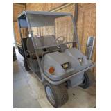Military club car carry all, working condition unknown,Has no batteries .see pictures for details.