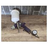 Central pneumatic 20 ounce high volume, low pressure gravity feed spray gun, see pictures for details.