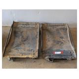 Set of two rolling car dollies.