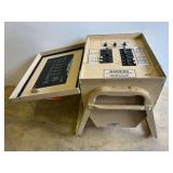 D2 –120/208V military surplus power distribution panel/load center, working condition unknown, see pictures for details.