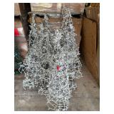 D5 –Lighted Christmas “trees” decor, approximately 10 pieces,, see pictures for details.