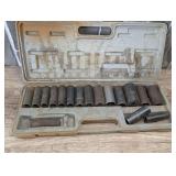 Deep well socket assortment in carrying case, see pictures for details.