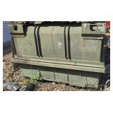 Military transmission in shipping and storage container, working condition unknown, see pictures for details.