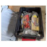 Assorted items to include metric grease fitting kit, rivet assortment, safety glasses, assorted parts, and more. See pictures for details.
