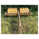 Vintage double-drum tow-behind sheepsfoot roller see pictures for details.