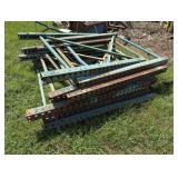 Pallet racking sides, see pictures for details.
