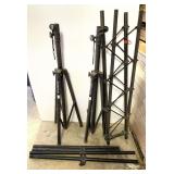 D4-Stage stands, comes with some connectors, please inspect this item to make sure it fits your needs, no guarantee all parts are there. See pictures for details.