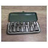 Swivel Socket Set in Metal Storage Case