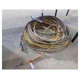 Two air hoses, believed to be 1/2” OD, comes with blow gun tips, pictures for details.