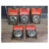 Stainless steel disc padlocks, still new in the package, set of five, see pictures for details.