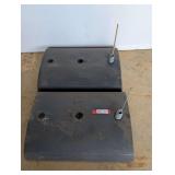 Set of two Mobile sign bases.
