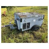Trailer mounted AC cooling cart, believed to be military and was used to cool parked aircraft. See pictures for details.