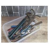 Mixed Assortment of Hand Tools and Pliers