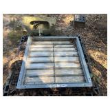 Metal gravity louver or backdraft damper, commonly used in HVAC systems for exhaust fans and wall ventilation, and more. See pictures for details.