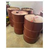 Set of four empty 55 gallon drums