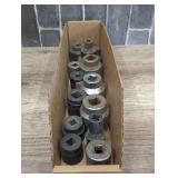Large drive socket assortments, cardboard bin is not included, see pictures for details.