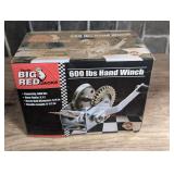 Torin Big Red Jacks 600 pound hand winch, comes in original box, see pictures for details.