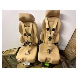 D4-global seating systems vehicle seats with multi point restraint harness, set of two, see pictures for details.