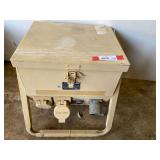 D3 –120/208V military surplus power distribution panel/load center, working condition unknown, see pictures for details.