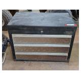 Three drawer Metal  tool chest.