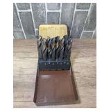 Lawson Products 8-Piece Silver and Deming Drill Bit Set in Metal Case